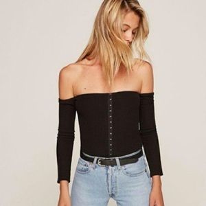 Reformation Prestin Corset Top
